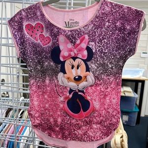 Girls Minnie Mouse shirt Size M